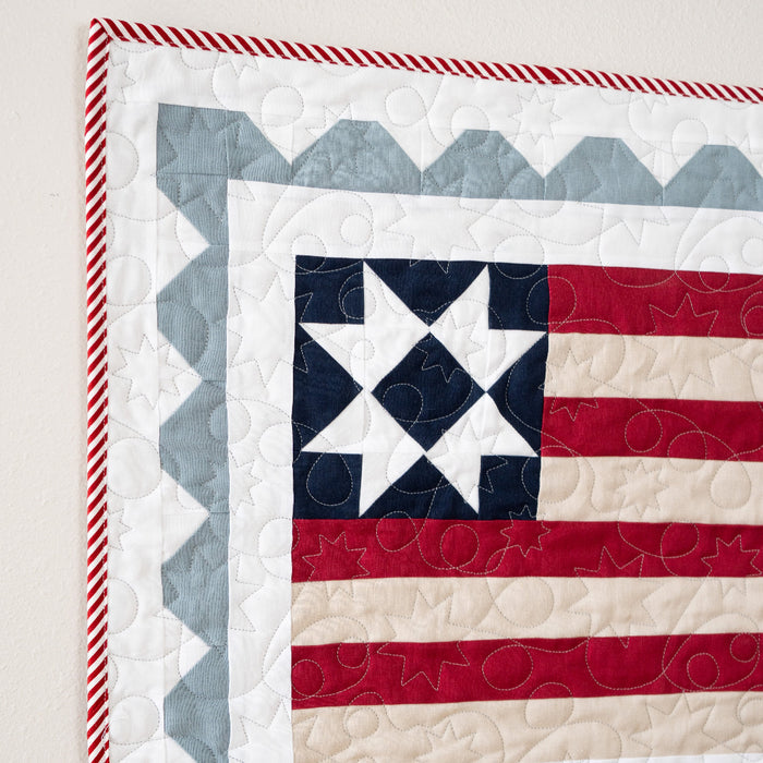 Stars & Stamps Table Topper (Downloadable Sewing Pattern)