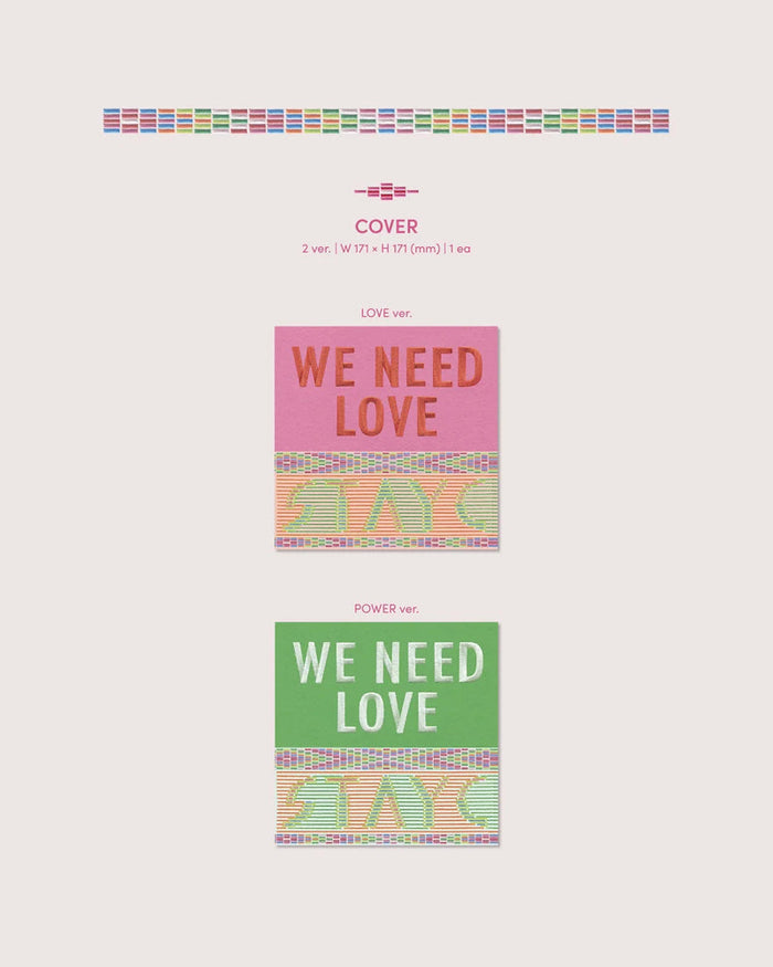 STAYC - WE NEED LOVE (3rd Single Album) (2 VERSIONS)