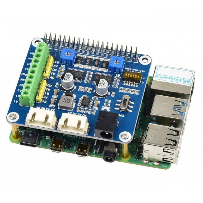 Stepper Motor HAT for Raspberry Pi by Waveshare - The Pi Hut
