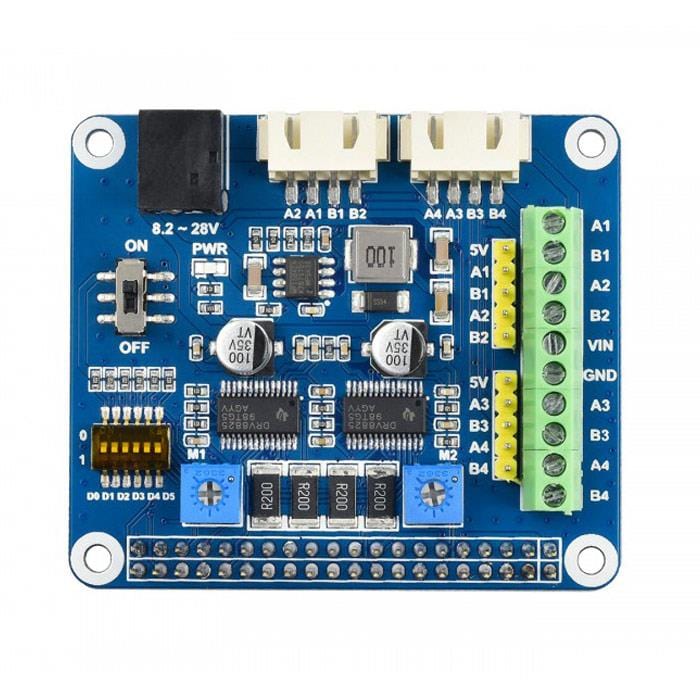 Stepper Motor HAT for Raspberry Pi by Waveshare - The Pi Hut
