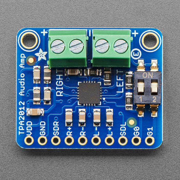 Stereo 2.1W Class D Audio Amplifier - TPA2012 by Adafruit - The Pi Hut