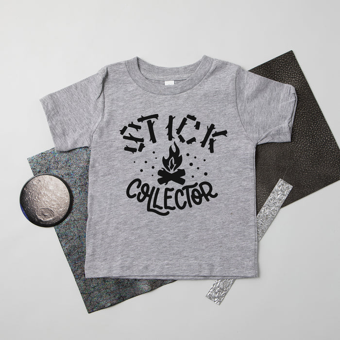 "STICK COLLECTOR" Kids Camping-Themed T-shirts