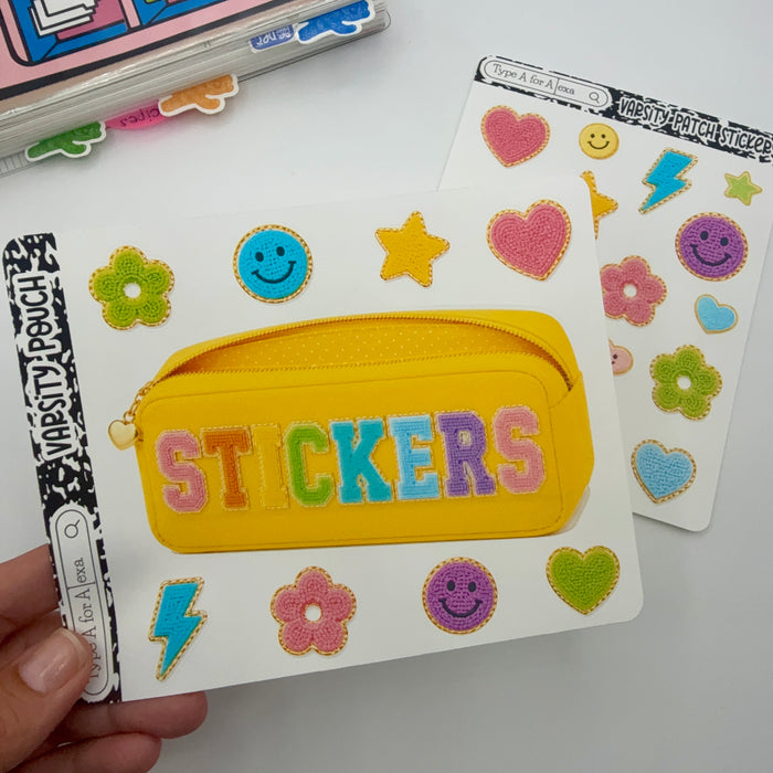 Stickers Varsity Pouch Jumbo Journaling Sticker Pocket