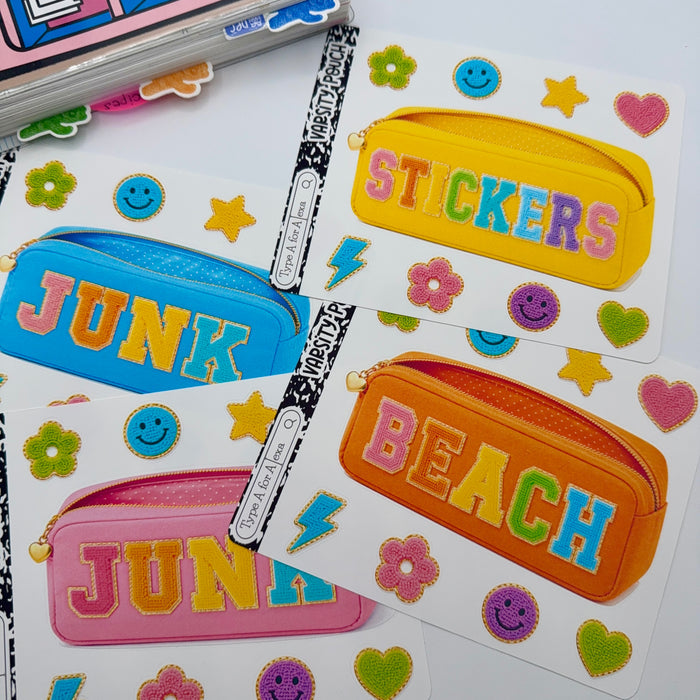 Stickers Varsity Pouch Jumbo Journaling Sticker Pocket