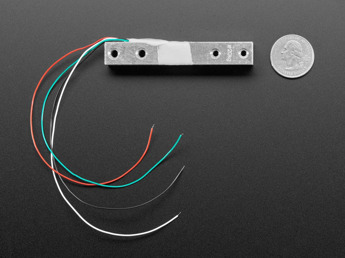 Strain Gauge Load Cell - 4 Wires - 20Kg by The Pi Hut - The Pi Hut