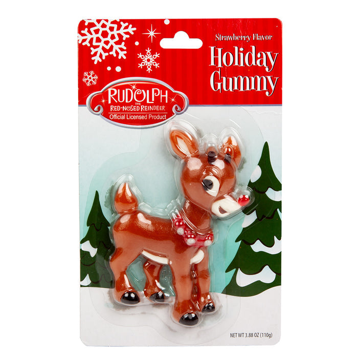 Strawberry Rudolph Gummy Candy - 9 Count