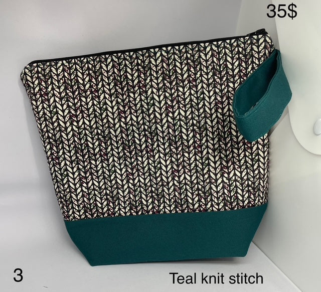 Teal Knit Stitch