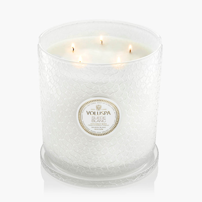 Suede Blanc - 5 Wick Hearth Candle