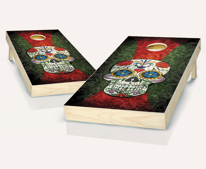 Sugar Skull Cornhole Set
