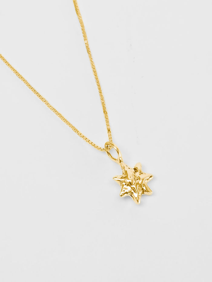 Wolf Circus Sun Charm Pendant in Gold-Necklaces-wolfcircus.com