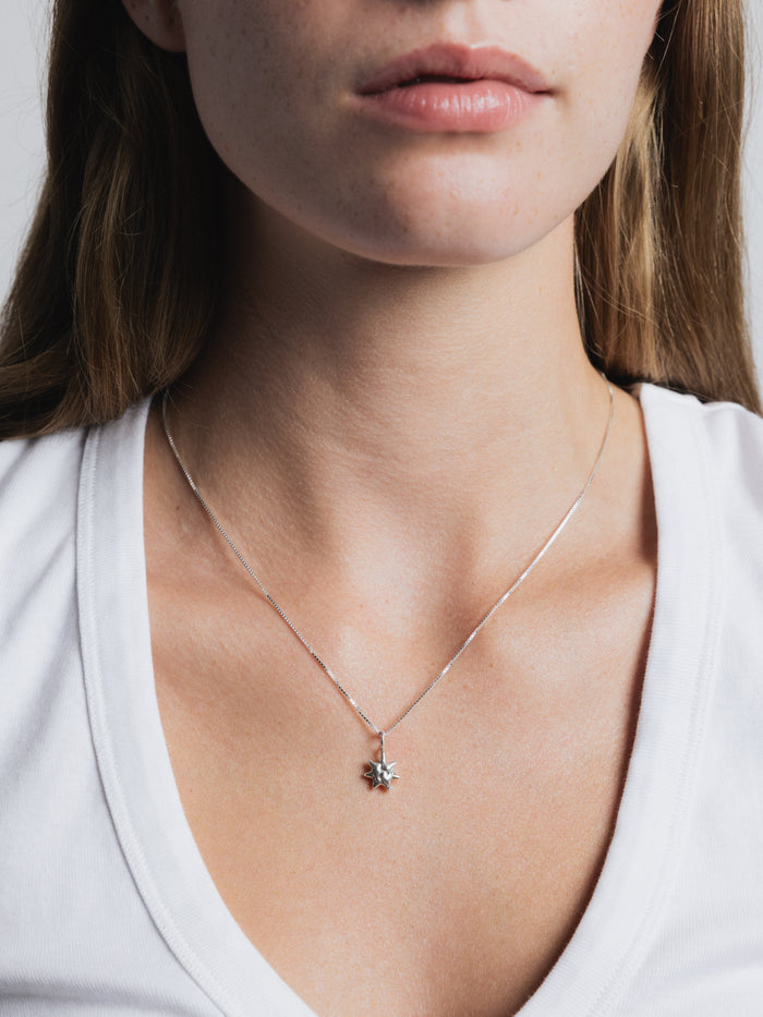 Wolf Circus Sun Charm Pendant in 925 Sterling Silver-Necklaces-wolfcircus.com