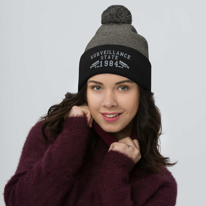 SURVEILLANCE STATE - pom beanie