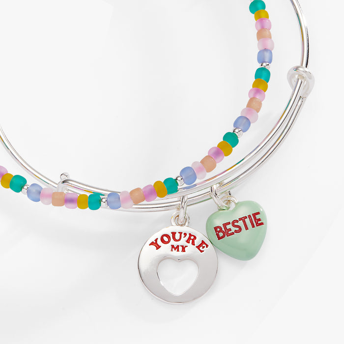 Sweethearts® 'You're My Bestie' Bangle Set of 2