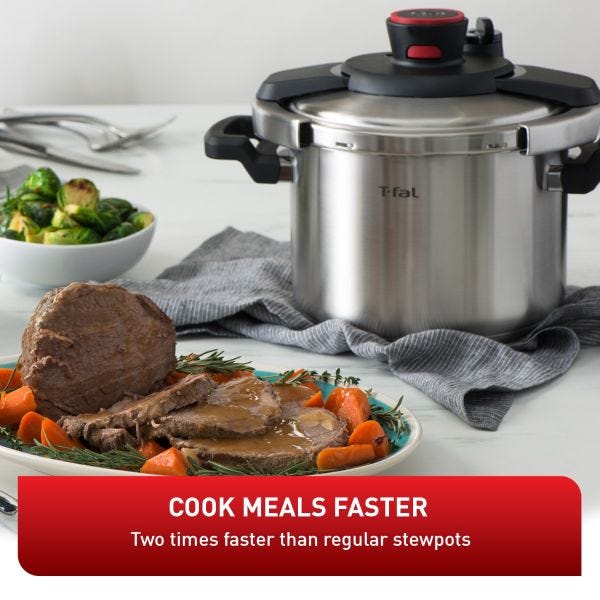 T-FAL 6L Clipso Pressure Cooker - Blemished package with full warranty - P4500732