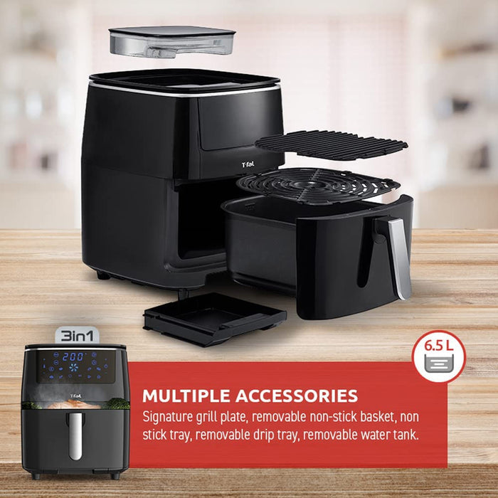 T-FAL Easy Fry Grill & Steam 3in1 XXL Air Fryer -  Blemished package with full warranty - FW201850