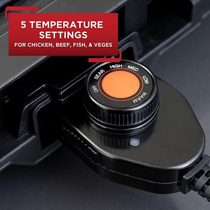 T-FAL Indoor Electric Smokeless Grill - Blemished package with full warranty - TG403D52