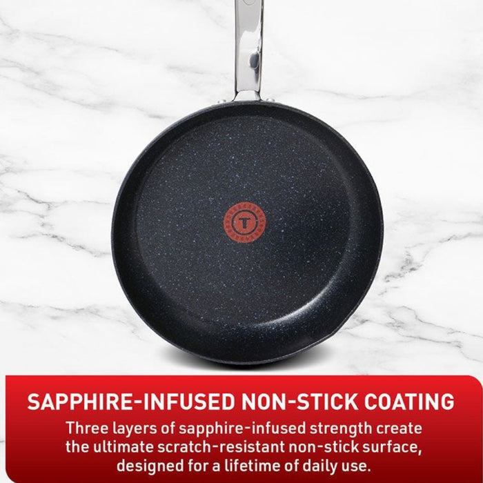 T-FAL Sapphire 10 Piece Cookware Set - Blemished package with full warranty - G104SA74