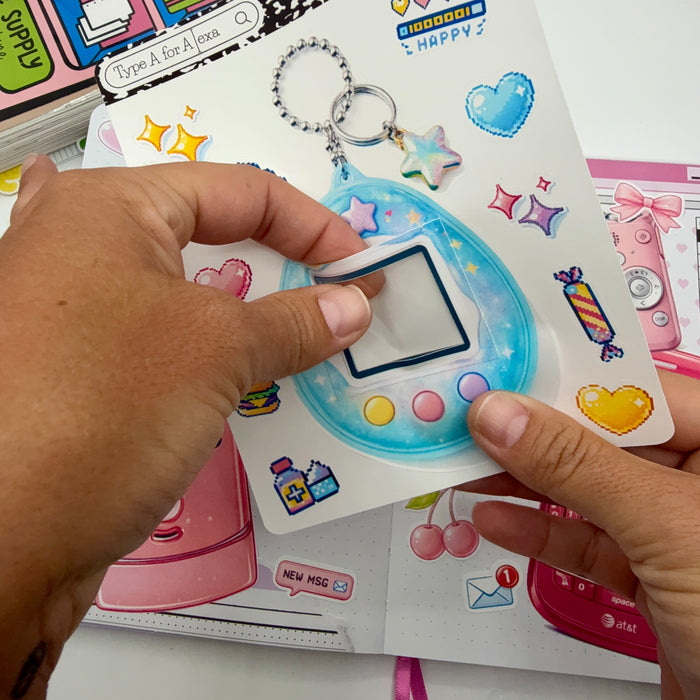 Tamagotchi Jumbo Journaling Sticker Frame