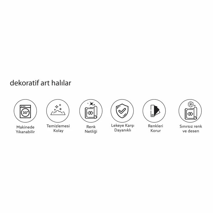 Tapis Kaşmir Halı Dekoratif Art Trend​ Feuille, 160x230 cm