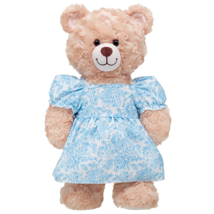 Teddy Bear Sized Blue Floral Dress