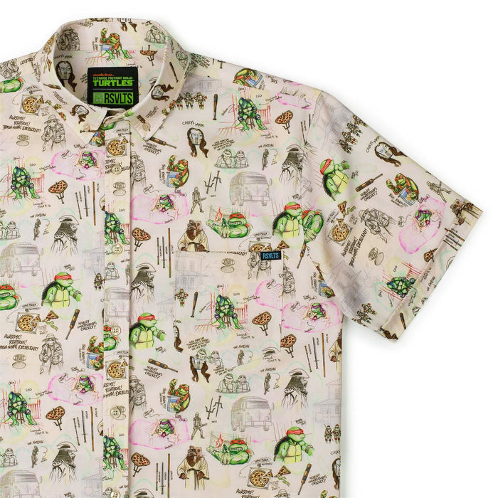 RSVLTS XS Nickelodeon Short Sleeve Shirt Teenage Mutant Ninja Turtles "Heroes in a Half Sketch" – KUNUFLEX Short Sleeve Shirt Teenage Mutant Ninja Turtles "Heroes in a Half Sketch" – KUNUFLEX Short Sleeve Shirt