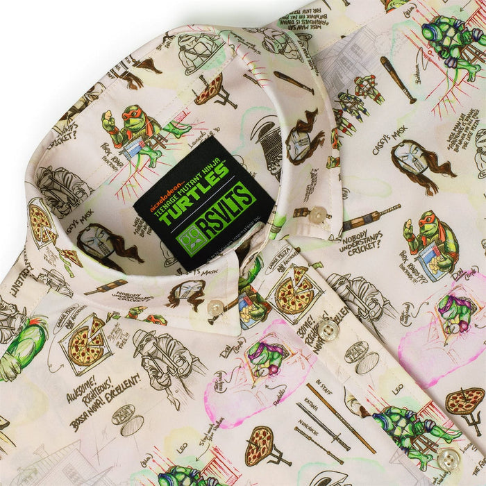 RSVLTS Nickelodeon Short Sleeve Shirt Teenage Mutant Ninja Turtles "Heroes in a Half Sketch" – KUNUFLEX Short Sleeve Shirt Teenage Mutant Ninja Turtles "Heroes in a Half Sketch" – KUNUFLEX Short Sleeve Shirt