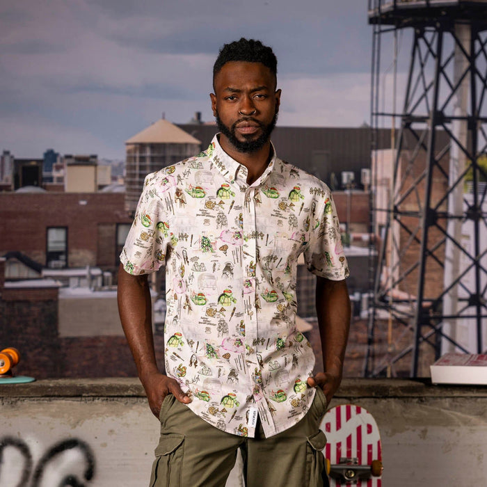RSVLTS Nickelodeon Short Sleeve Shirt Teenage Mutant Ninja Turtles "Heroes in a Half Sketch" – KUNUFLEX Short Sleeve Shirt Teenage Mutant Ninja Turtles "Heroes in a Half Sketch" – KUNUFLEX Short Sleeve Shirt