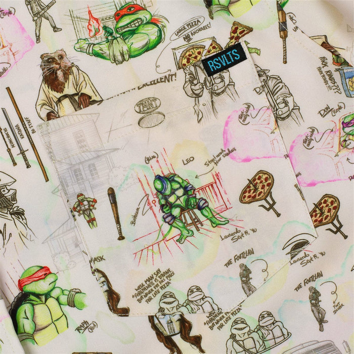 RSVLTS Nickelodeon Short Sleeve Shirt Teenage Mutant Ninja Turtles "Heroes in a Half Sketch" – KUNUFLEX Short Sleeve Shirt Teenage Mutant Ninja Turtles "Heroes in a Half Sketch" – KUNUFLEX Short Sleeve Shirt
