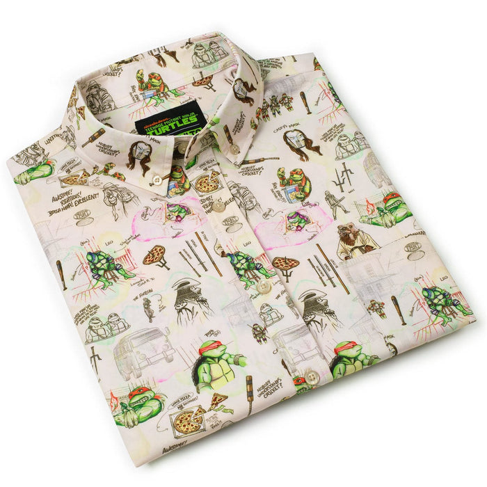 RSVLTS Nickelodeon Short Sleeve Shirt Teenage Mutant Ninja Turtles "Heroes in a Half Sketch" – KUNUFLEX Short Sleeve Shirt Teenage Mutant Ninja Turtles "Heroes in a Half Sketch" – KUNUFLEX Short Sleeve Shirt
