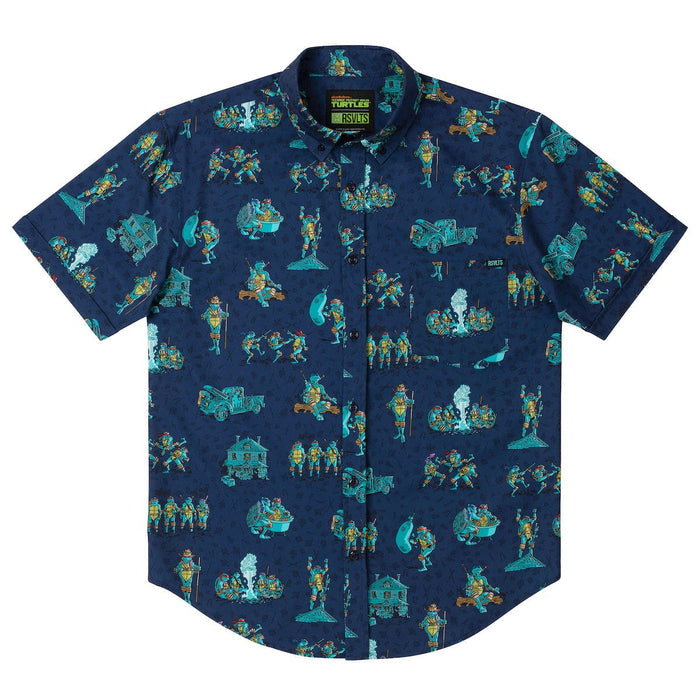 RSVLTS Nickelodeon Short Sleeve Shirt Teenage Mutant Ninja Turtles "It's Time to Go Back" – KUNUFLEX Short Sleeve Shirt Teenage Mutant Ninja Turtles "It's Time to Go Back" – KUNUFLEX Short Sleeve Shirt