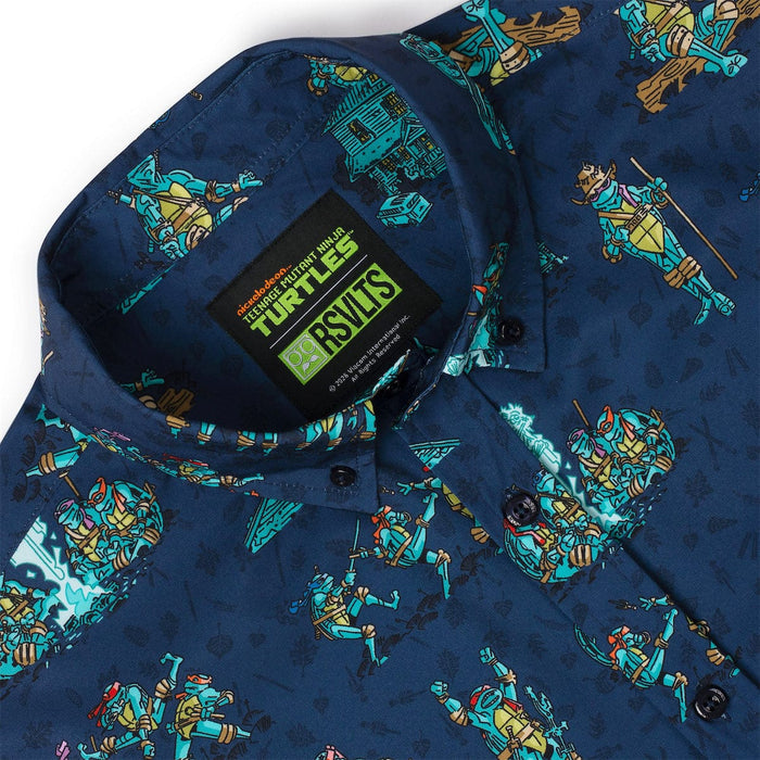 RSVLTS Nickelodeon Short Sleeve Shirt Teenage Mutant Ninja Turtles "It's Time to Go Back" – KUNUFLEX Short Sleeve Shirt Teenage Mutant Ninja Turtles "It's Time to Go Back" – KUNUFLEX Short Sleeve Shirt