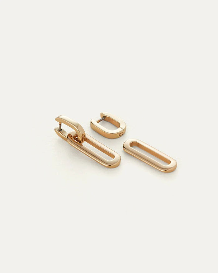 Teeni Detachable Link Earring in High Polish Gold