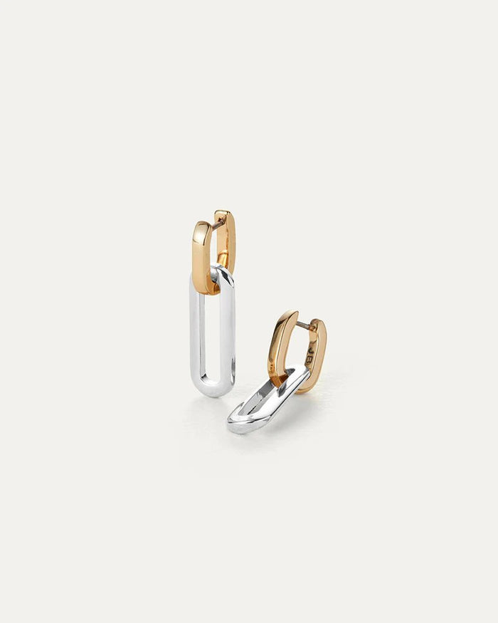 Teeni Detachable Link Earring in Two-Tone