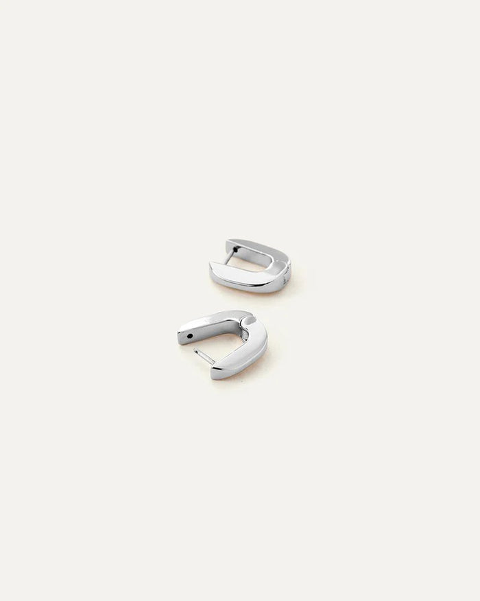 Teeni Toni Huggie Earrings in Silver
