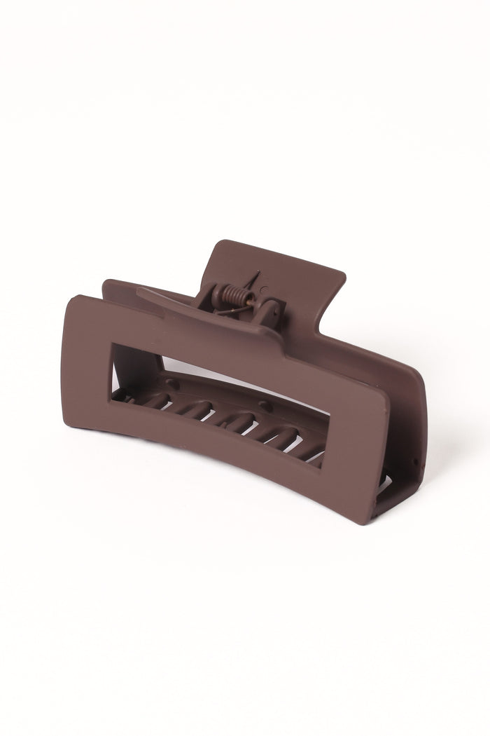 Petal and Pup USA ACCESSORIES Teresa Hairclip - Chocolate One Size