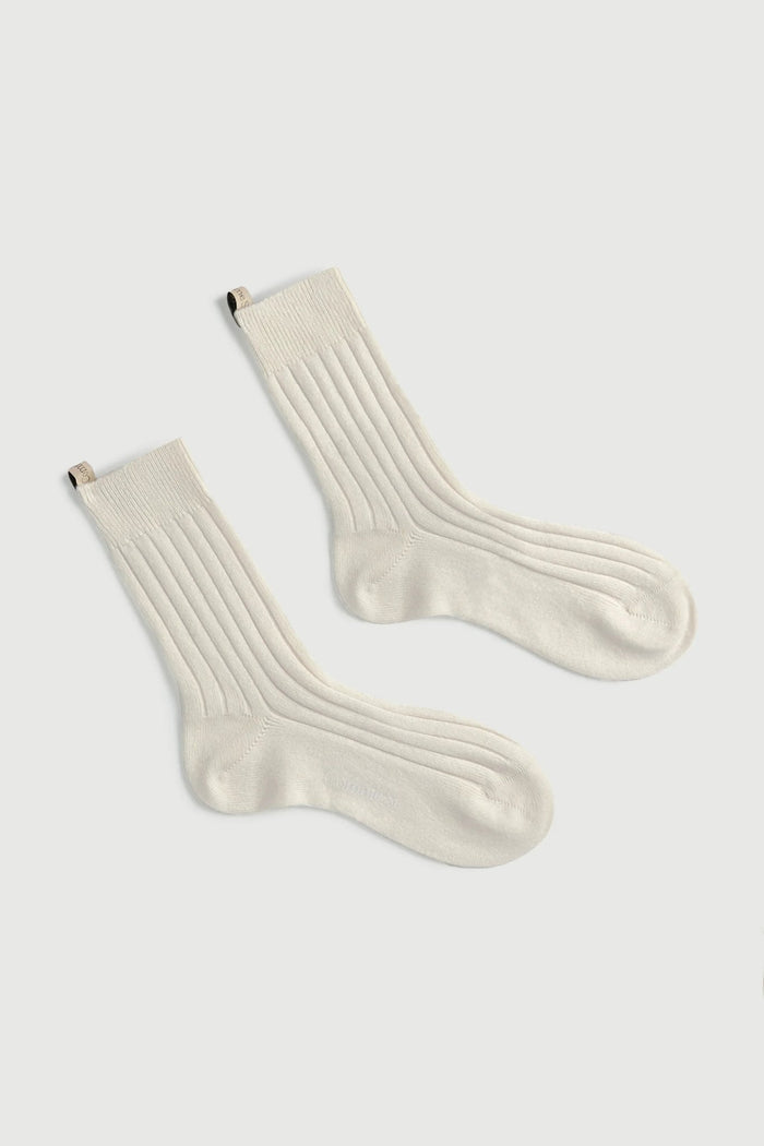 The Cashmere Sock in Cream