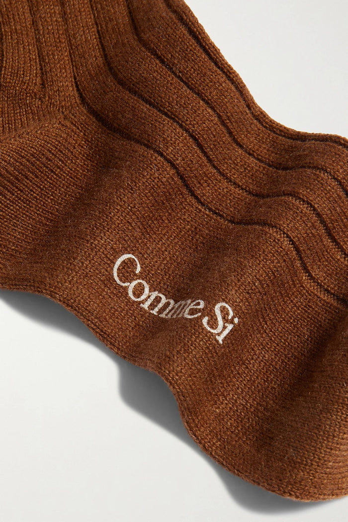 The Cashmere Sock in Pecan