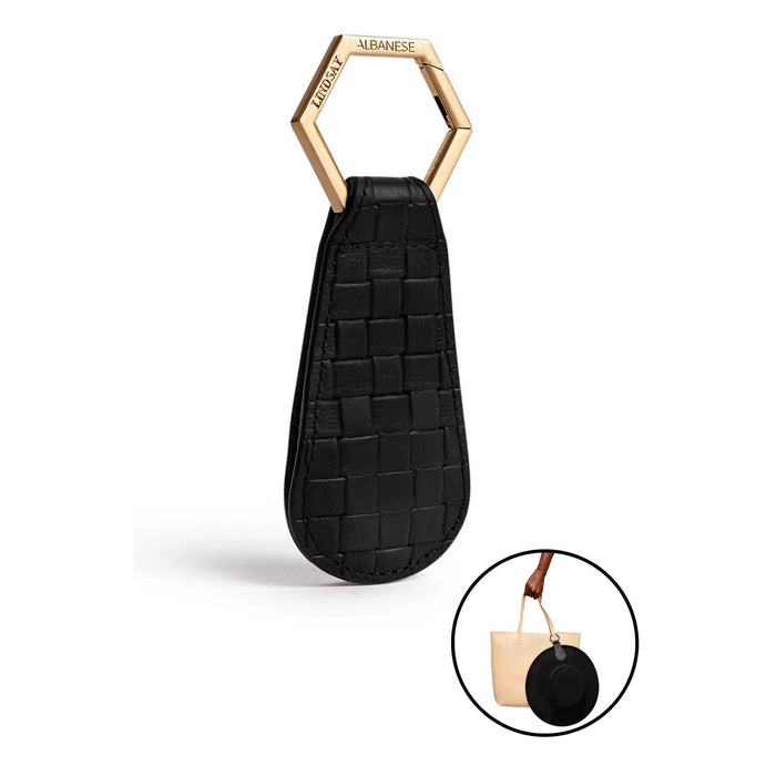 The Drop Toptote in Black with Gold Hardware