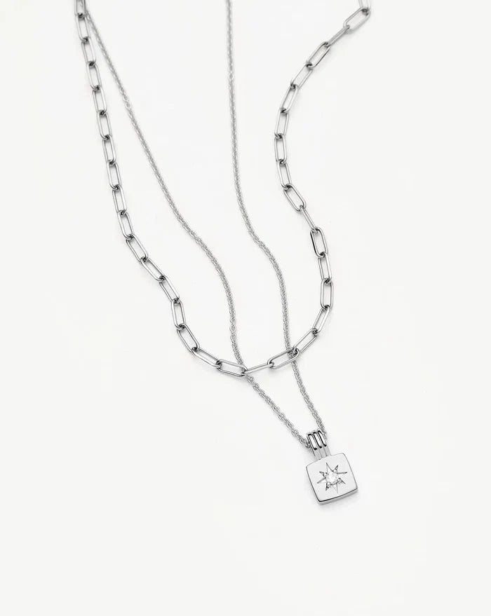 The Effortless Necklace Set | Platinum Plated Necklaces Missoma