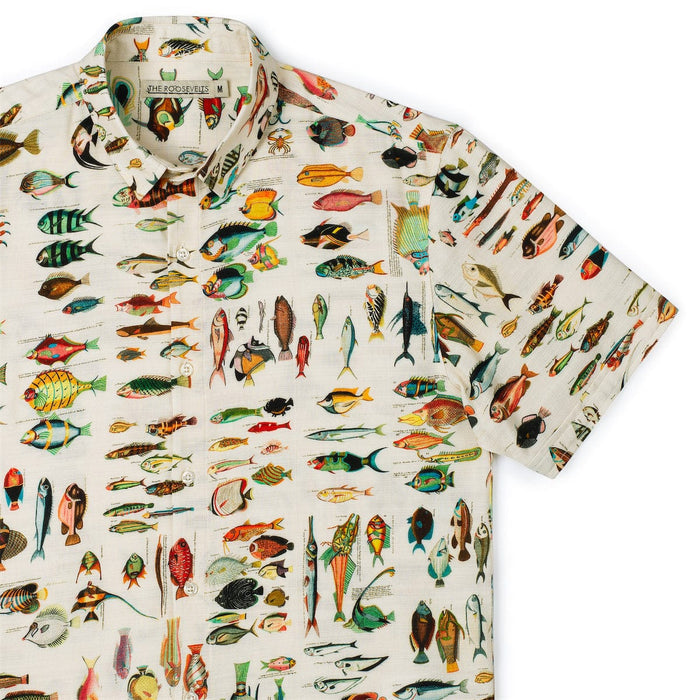 RSVLTS XS RSVLTS Bamboo Short Sleeve Shirt The Great Outdoors "Fantastical Fish" – Bamboo Short Sleeve Shirt The Great Outdoors "Fantastical Fish" – Bamboo Short Sleeve Shirt