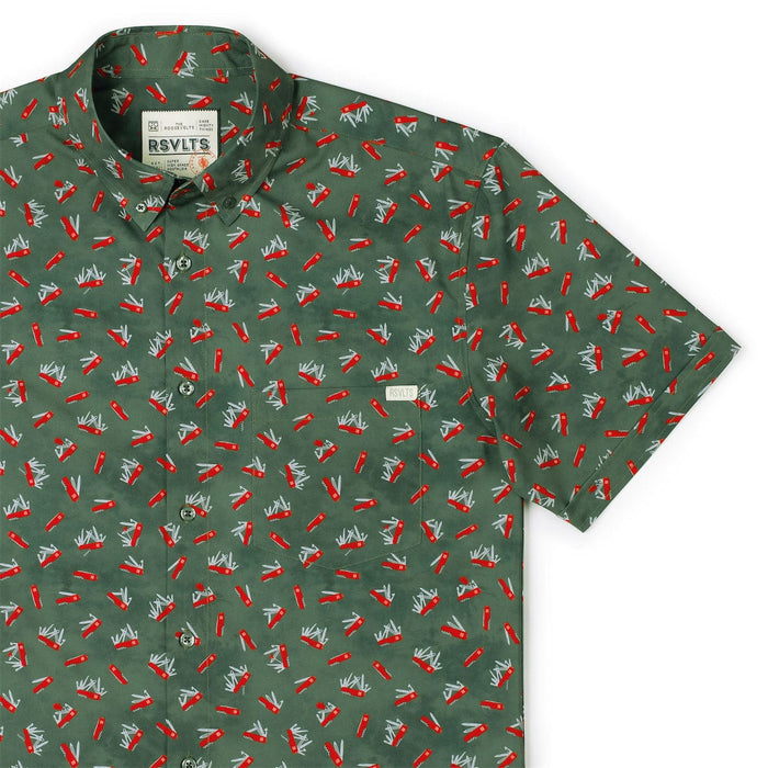 RSVLTS XS RSVLTS Short Sleeve Shirt The Great Outdoors "Knives Out" – KUNUFLEX Short Sleeve Shirt The Great Outdoors "Knives Out" – KUNUFLEX Short Sleeve Shirt
