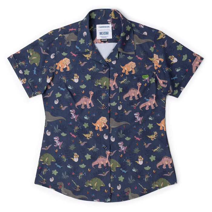 RSVLTS XS The Land Before Time Women's Short Sleeve Shirt The Land Before Time "Prehistoric Pals" – Women's KUNUFLEX Short Sleeve Shirt The Land Before Time "Prehistoric Pals" – Women's KUNUFLEX Short Sleeve Shirt