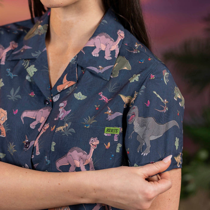 RSVLTS The Land Before Time Women's Short Sleeve Shirt The Land Before Time "Prehistoric Pals" – Women's KUNUFLEX Short Sleeve Shirt The Land Before Time "Prehistoric Pals" – Women's KUNUFLEX Short Sleeve Shirt