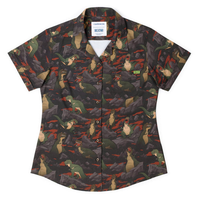 RSVLTS XS The Land Before Time Women's Short Sleeve Shirt The Land Before Time "The Valley of Teeth" – Women's KUNUFLEX Short Sleeve Shirt The Land Before Time "The Valley of Teeth" – Women's KUNUFLEX Short Sleeve Shirt