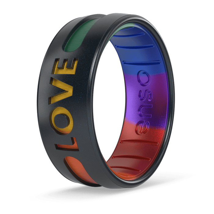Etched Silicone Rings - The LOVE Ring
