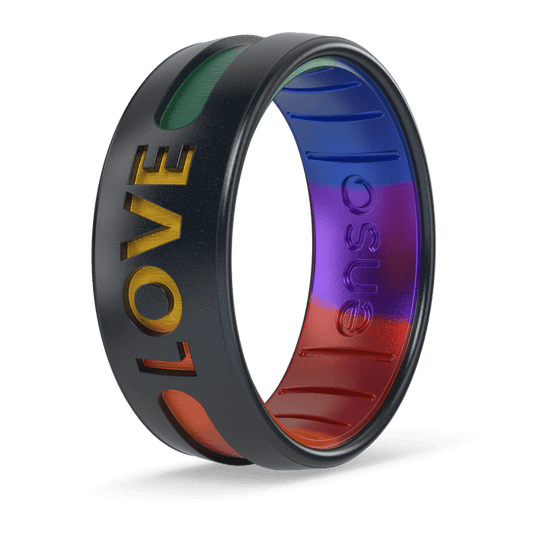 Etched Silicone Rings - The LOVE Ring