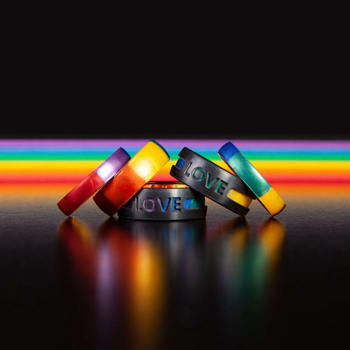 Etched Silicone Rings - The LOVE Ring