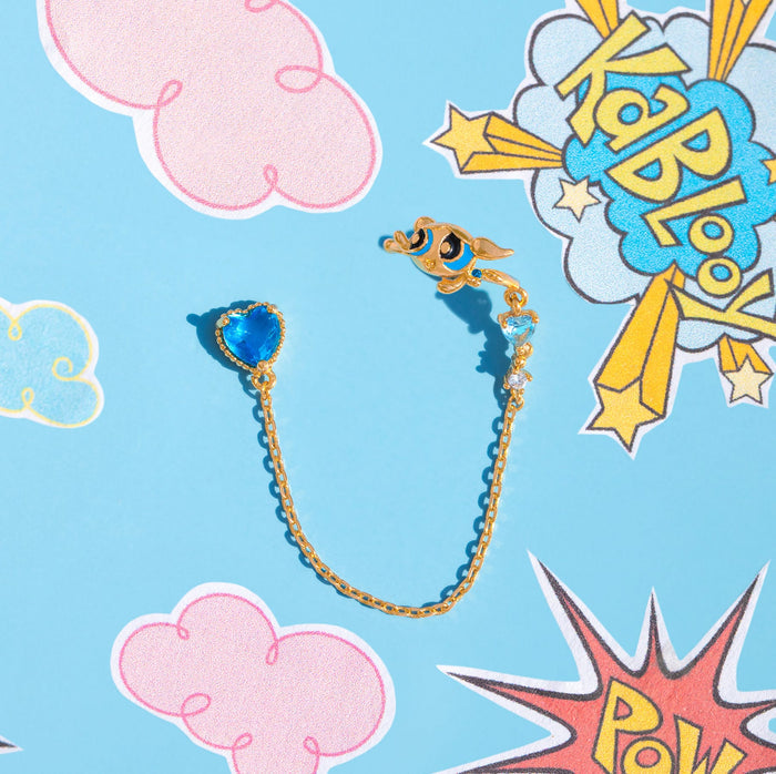 The Powerpuff Girls Bubbles Stud + Ear Cuff