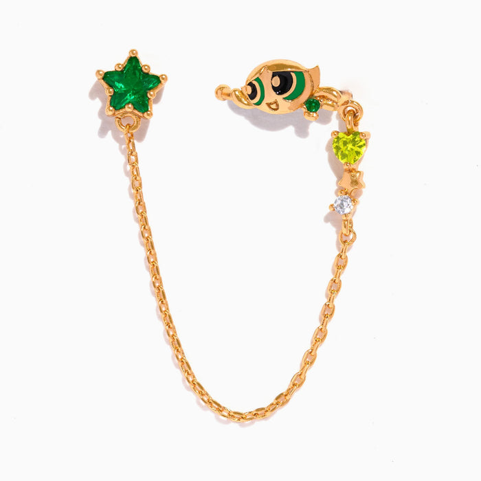 The Powerpuff Girls Buttercup Stud + Ear Cuff