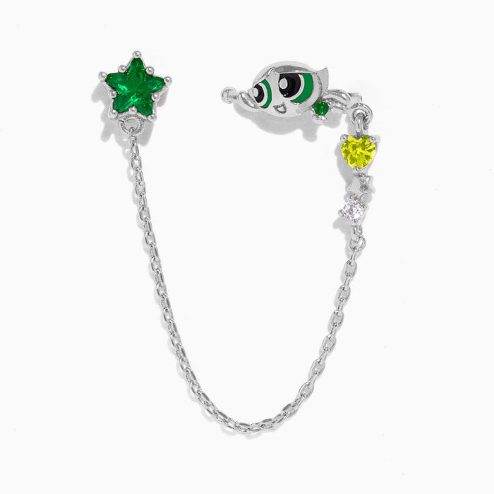 The Powerpuff Girls Buttercup Stud + Ear Cuff